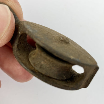 Antique Cast Iron Small Pulley Vintage Primitive