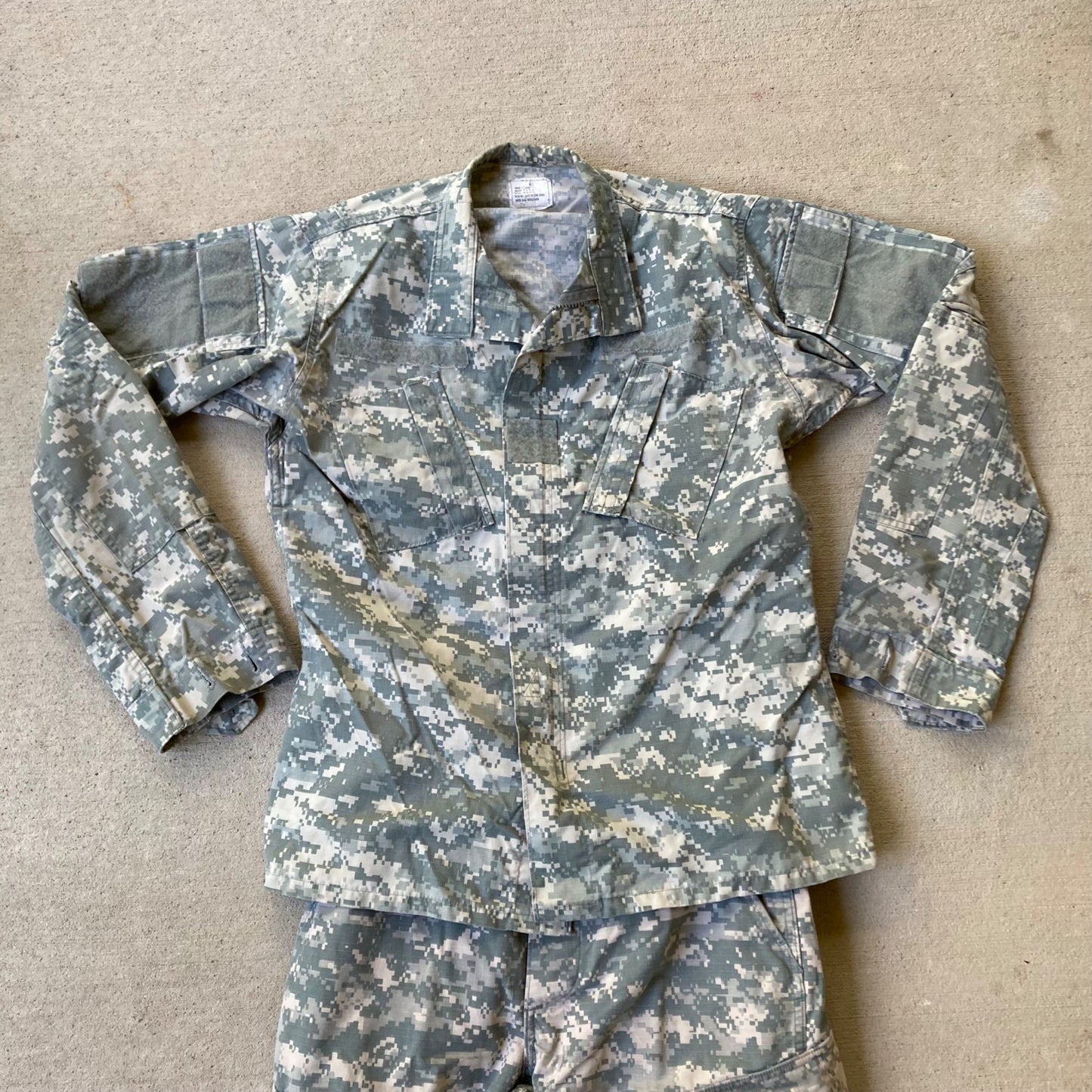 USGI ACU Blouse & Trousers SMALL-LONG Top & Bottom US Army Combat Coat Pants