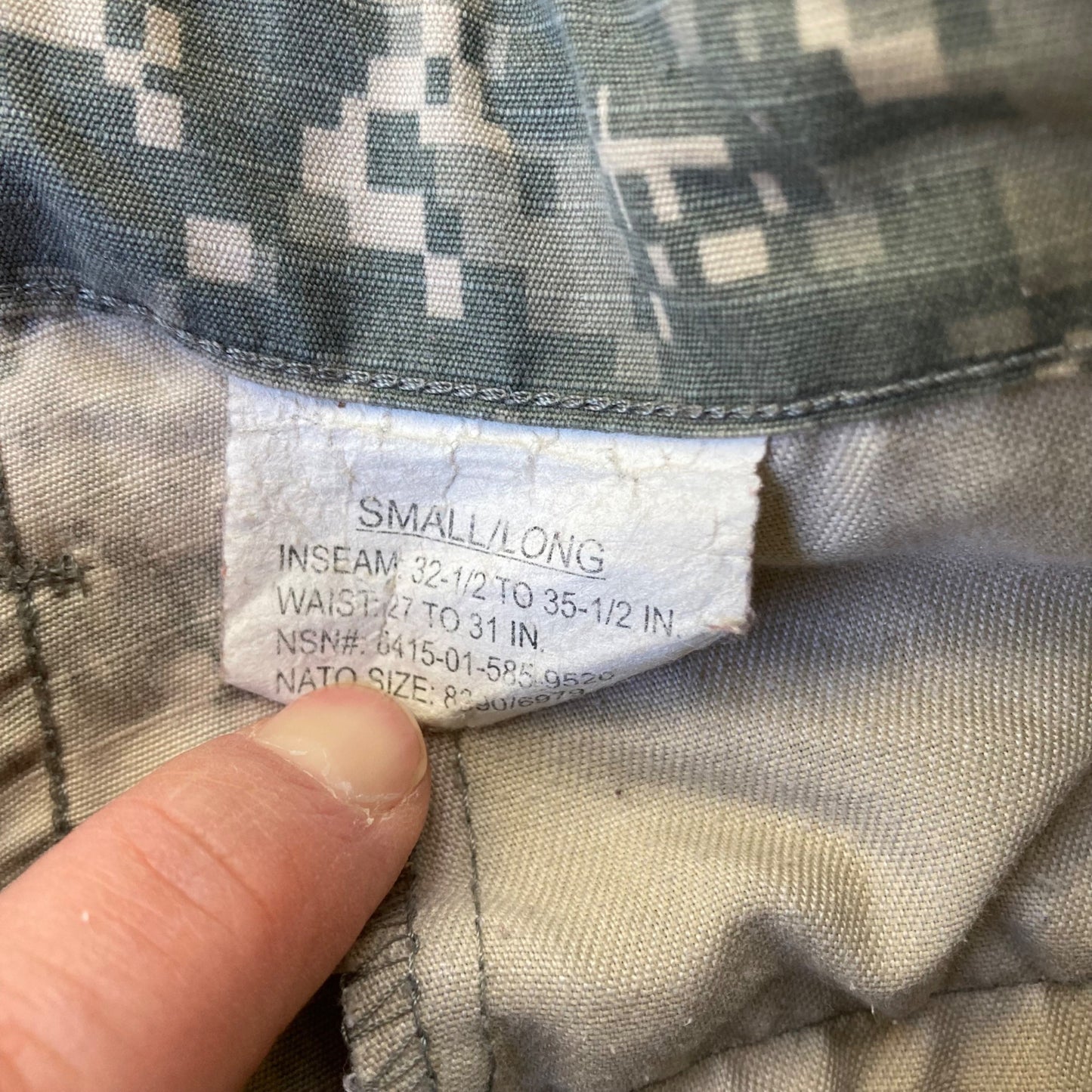 USGI ACU Blouse & Trousers SMALL-LONG Top & Bottom US Army Combat Coat Pants