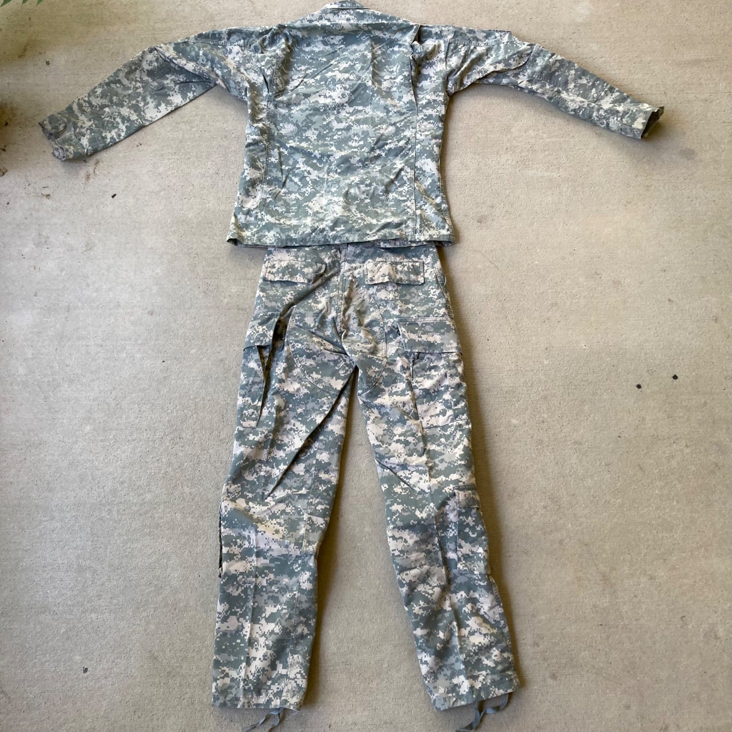 USGI ACU Blouse & Trousers SMALL-LONG Top & Bottom US Army Combat Coat Pants