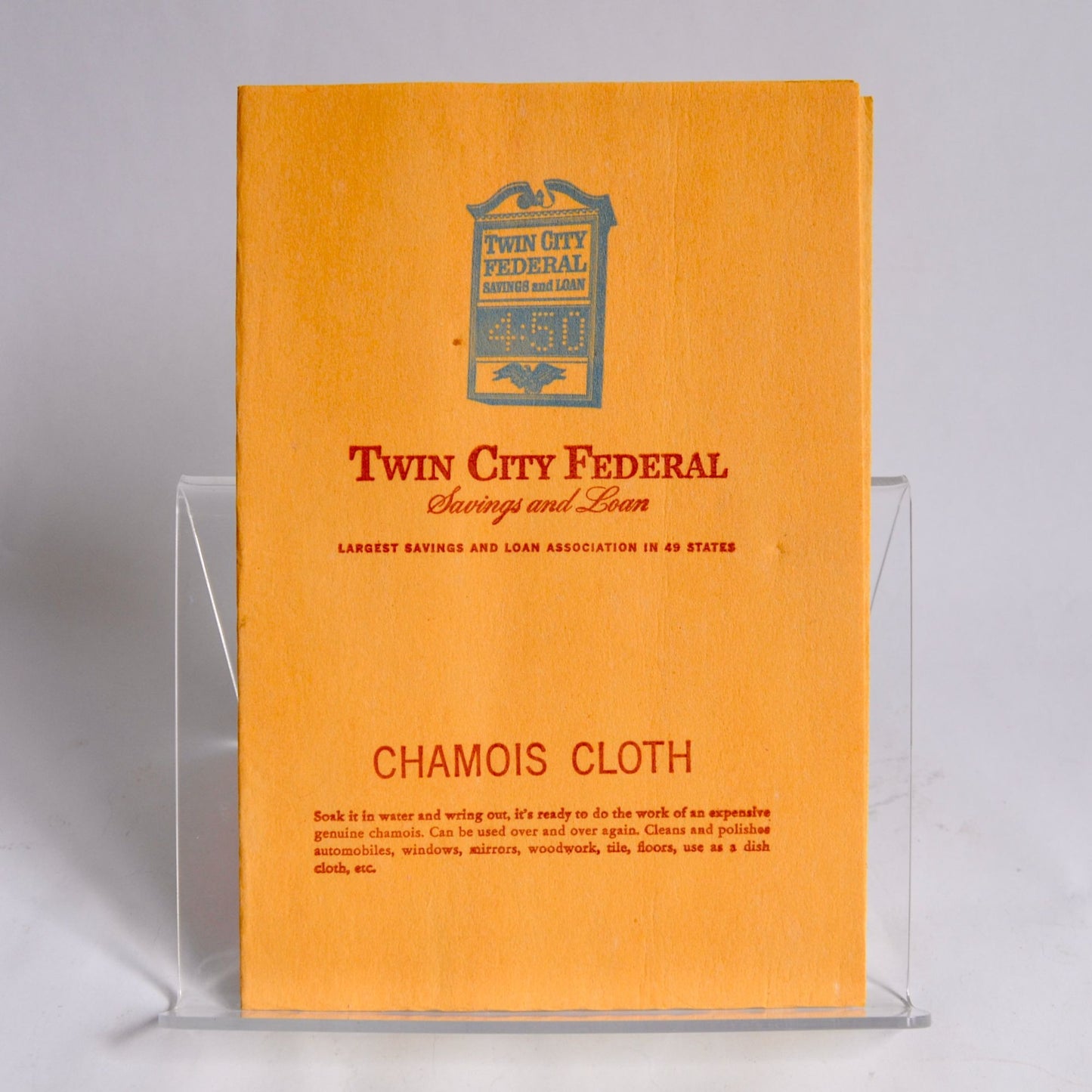Vintage Twin City Federal Chamois Cloth Advertising
