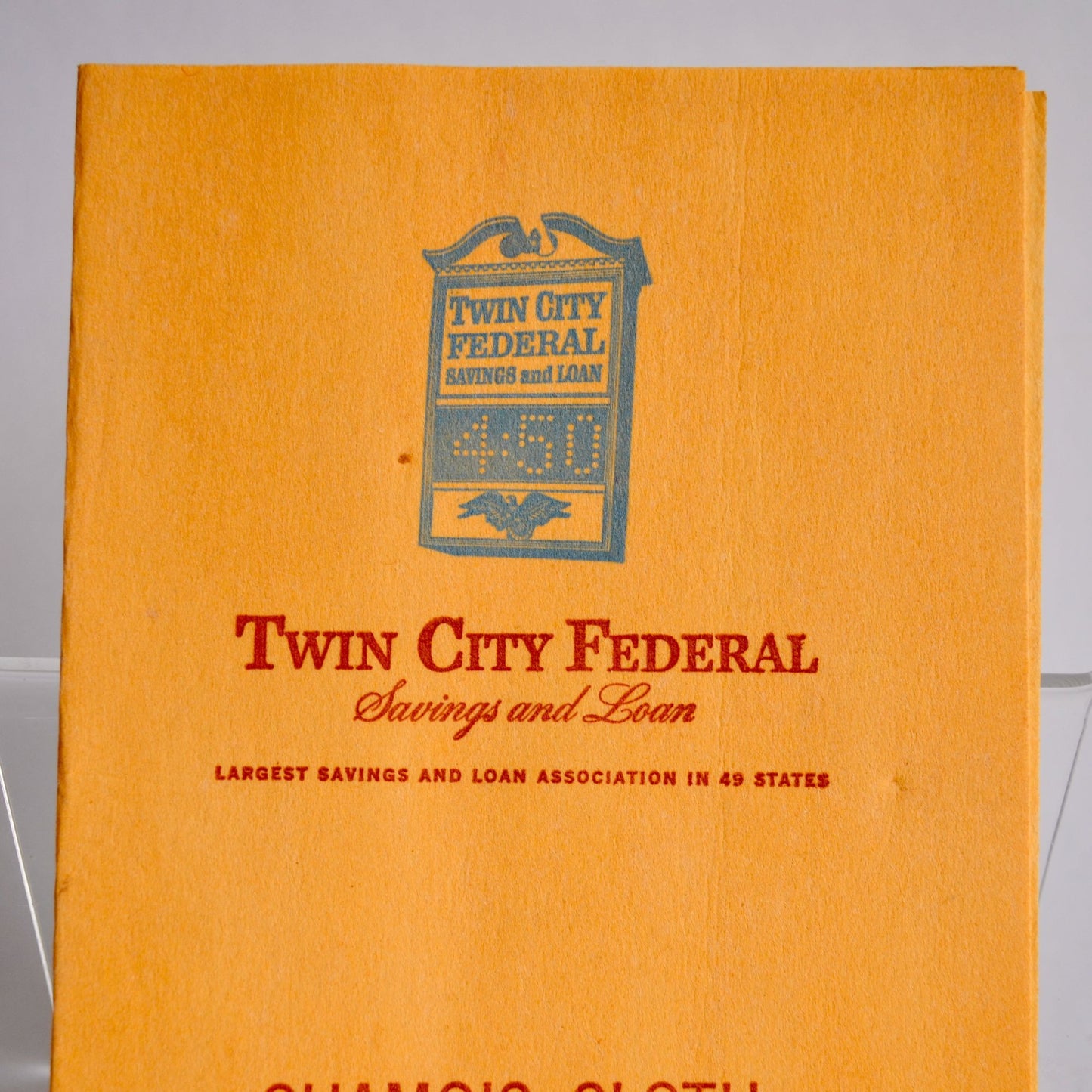 Vintage Twin City Federal Chamois Cloth Advertising