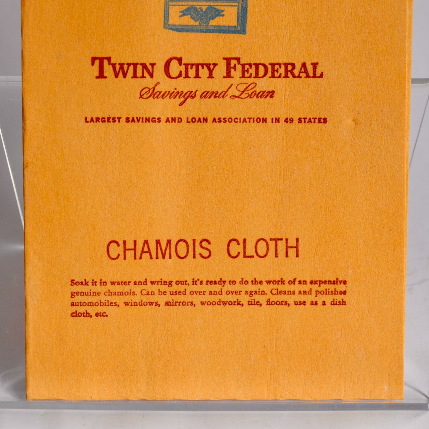 Vintage Twin City Federal Chamois Cloth Advertising