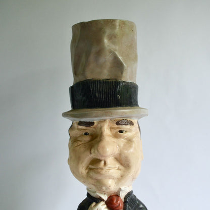 WC Fields ESCO Style 20 Handpainted Chalkware Figurine Vintage 16"