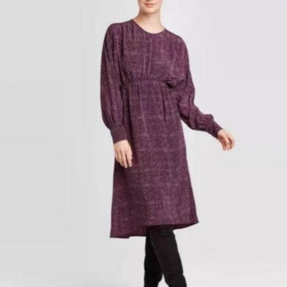 NEW Prologue Purple MIDI Dress Small