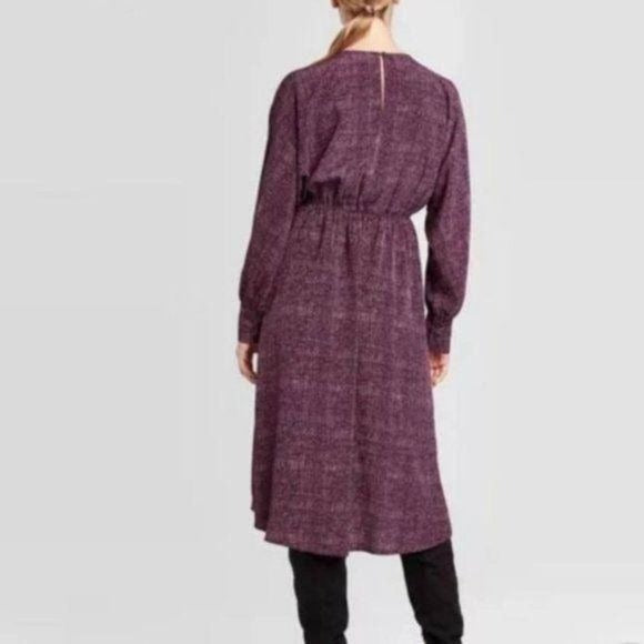 NEW Prologue Purple MIDI Dress Small