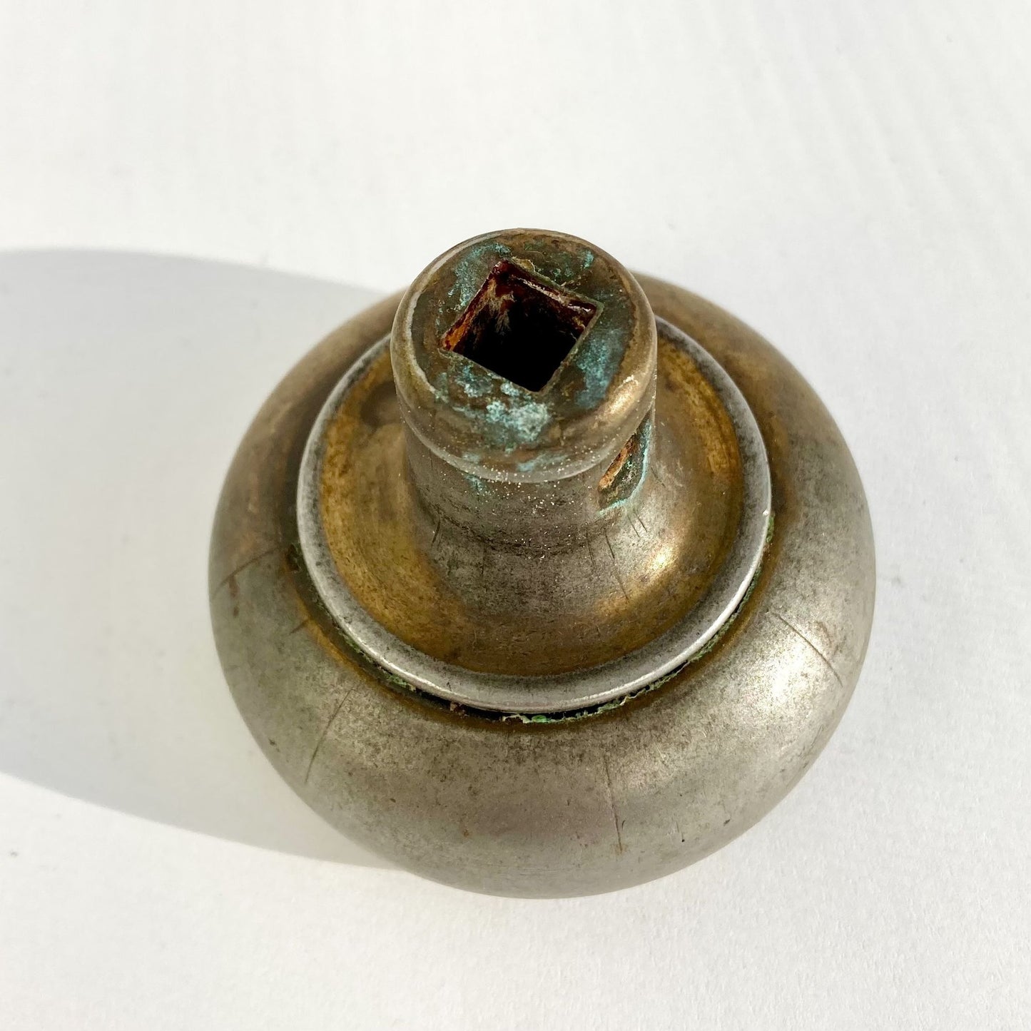 Antique Brass Door Knob Reading Hardware? 2.25" Vintage