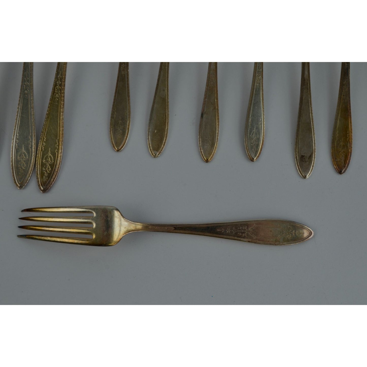 WM A Rogers Debutante 1847 Silverplate Antique Vintage Silverware Flatware Set of 45