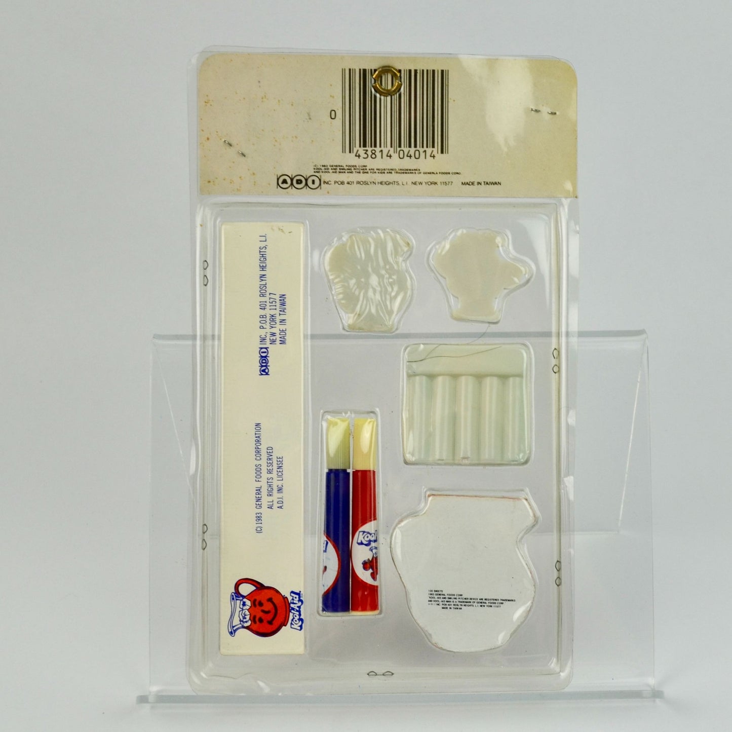 1983 Kool Aid Deluxe Collection Vintage NOS New Ruler Memo Pad Markers Crayons