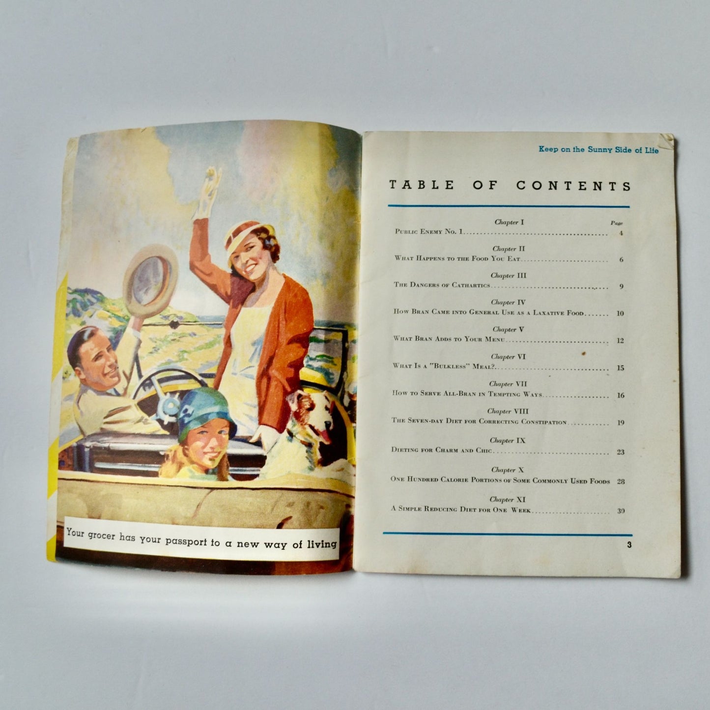 1933 Kellogg's Keep on the Sunny Side of Life Booklet Vintage