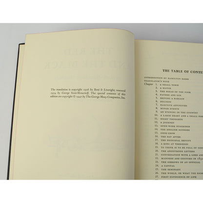 The Red and the Black Stendhal Marie-Henri Beyle Rafaello Busoni 1947 Heritage Press