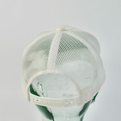 Vintage Rams White Green Barn Farming Hat Trucker Braided