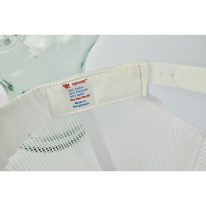 Vintage Rams White Green Barn Farming Hat Trucker Braided