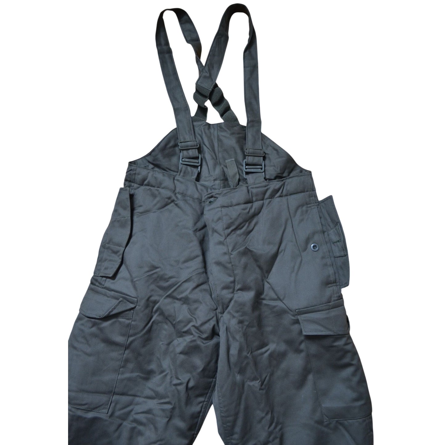 Vintage Sturm Military Insulated Trousers OD Green Bibs 1980's Made in Austria