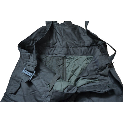 Vintage Sturm Military Insulated Trousers OD Green Bibs 1980's Made in Austria