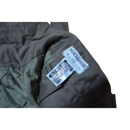 Vintage Sturm Military Insulated Trousers OD Green Bibs 1980's Made in Austria
