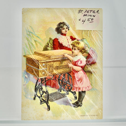 Standard Sewing Machine Antique Victorian Trading Card