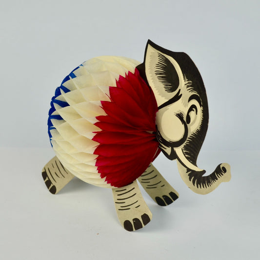 Vintage Republican GOP Elephant Honeycomb Table Decor Danish Amscan Denmark