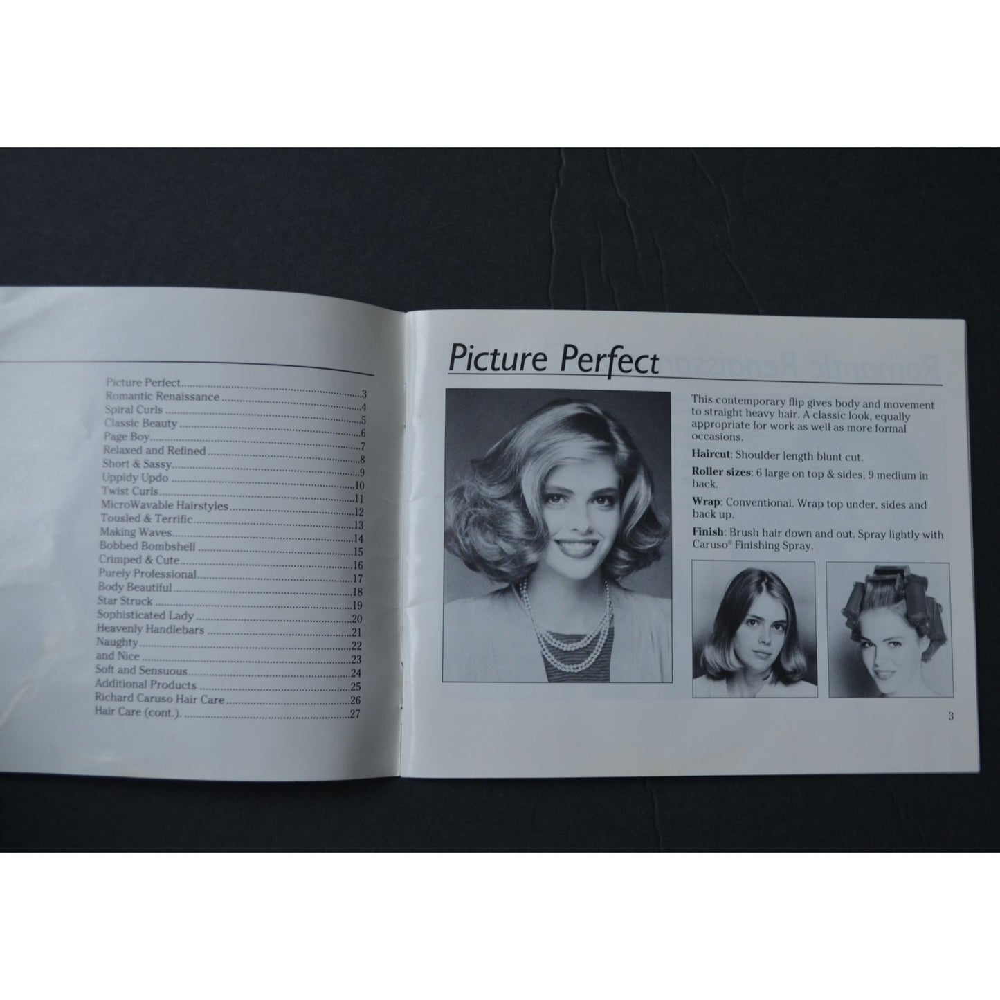 Richard Caruso Molecular Hairsetter Styling Guide Vintage Booklet
