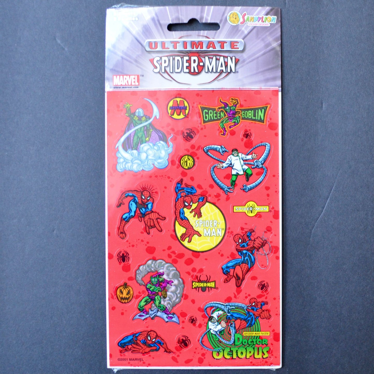 SandyLion Marvel Ultimate Spider-Man Spiderman Stickers NOS New Sealed