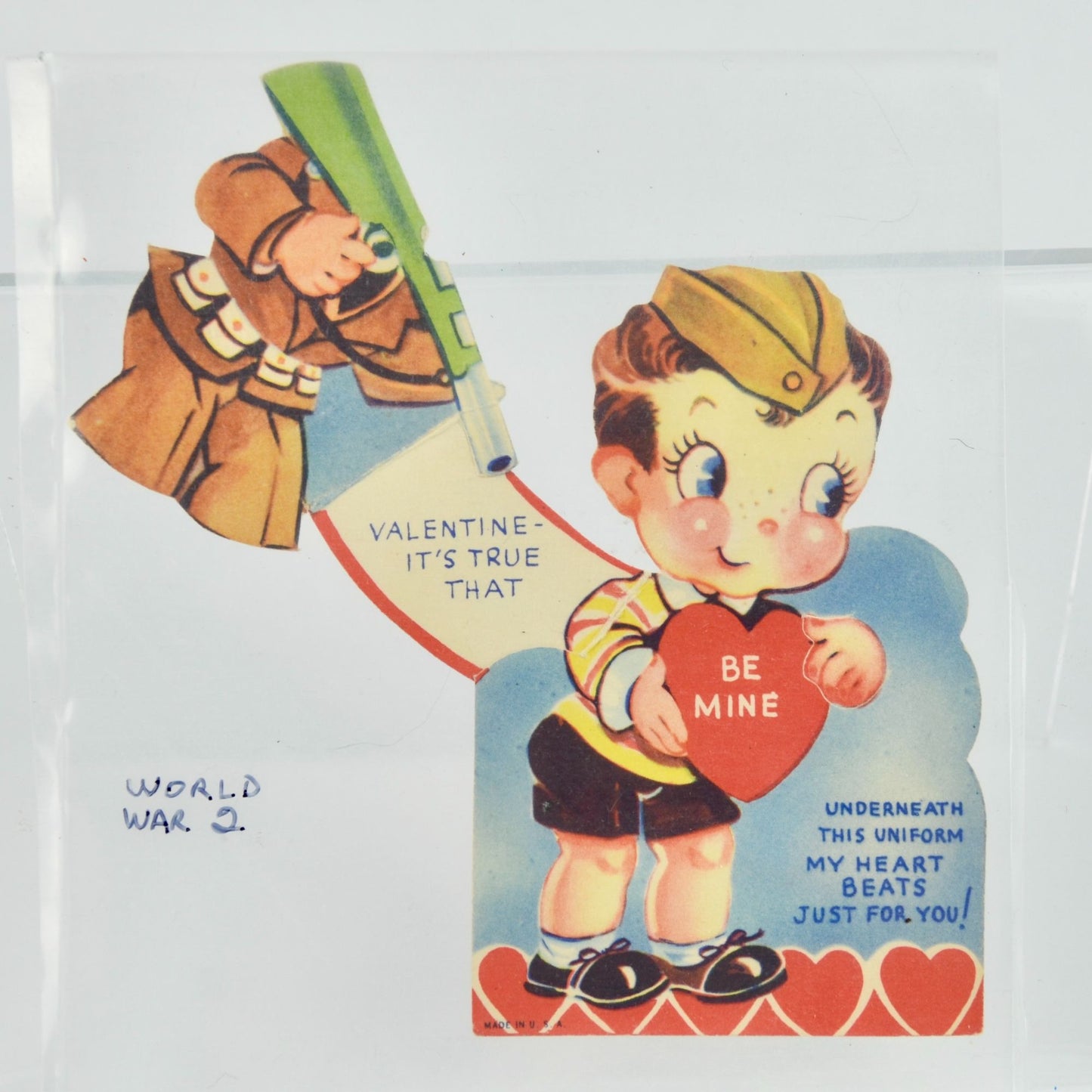 Vintage WWII Era Valentine's Day Card