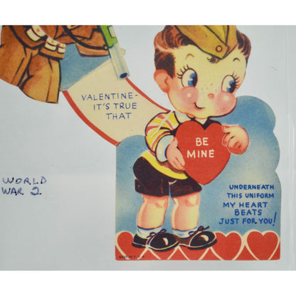 Vintage WWII Era Valentine's Day Card