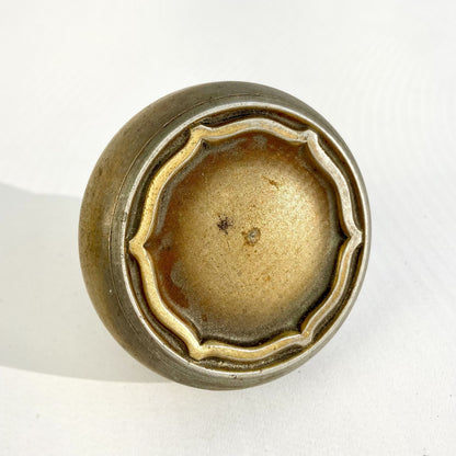Antique Brass Door Knob Reading Hardware? 2.25" Vintage