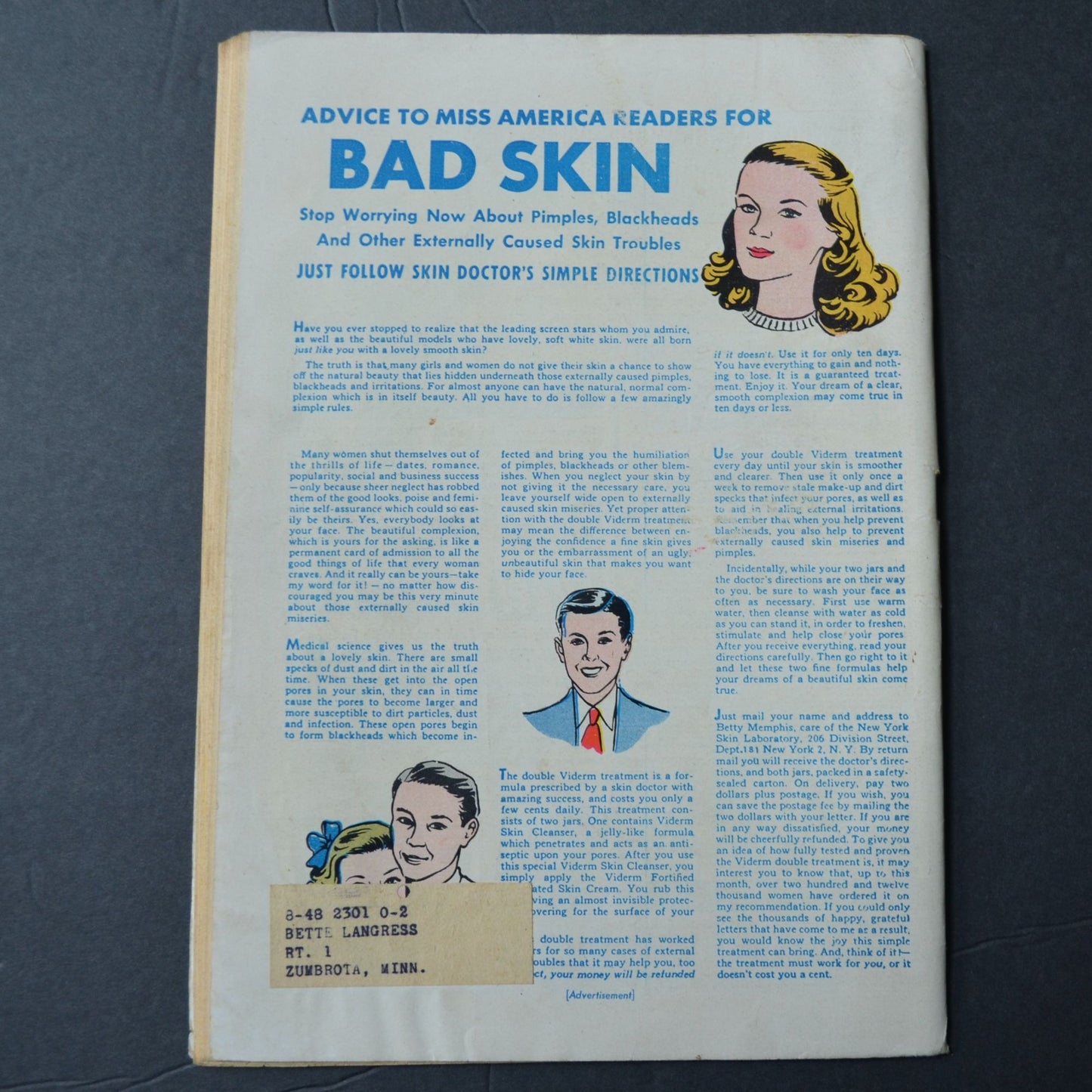Miss America Magazine August 1944 Vintage