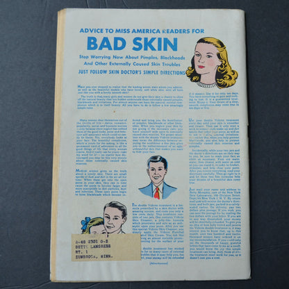 Miss America Magazine August 1944 Vintage