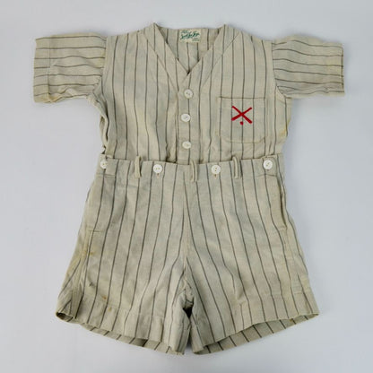 Jack Tar Togs Baseball Uniform Shorts Shirt Children's Vintage