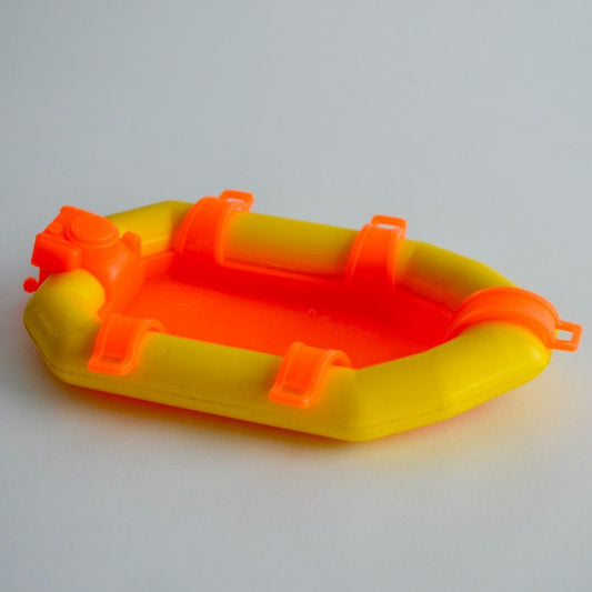 Fisher Price Little People Adventure Scuba Divers Raft Yellow Orange Vintage