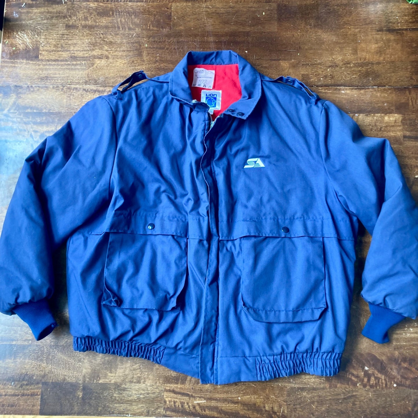 Vintage Super America SA Gas Station Uniform Jacket by Lion Apparel Size XXL