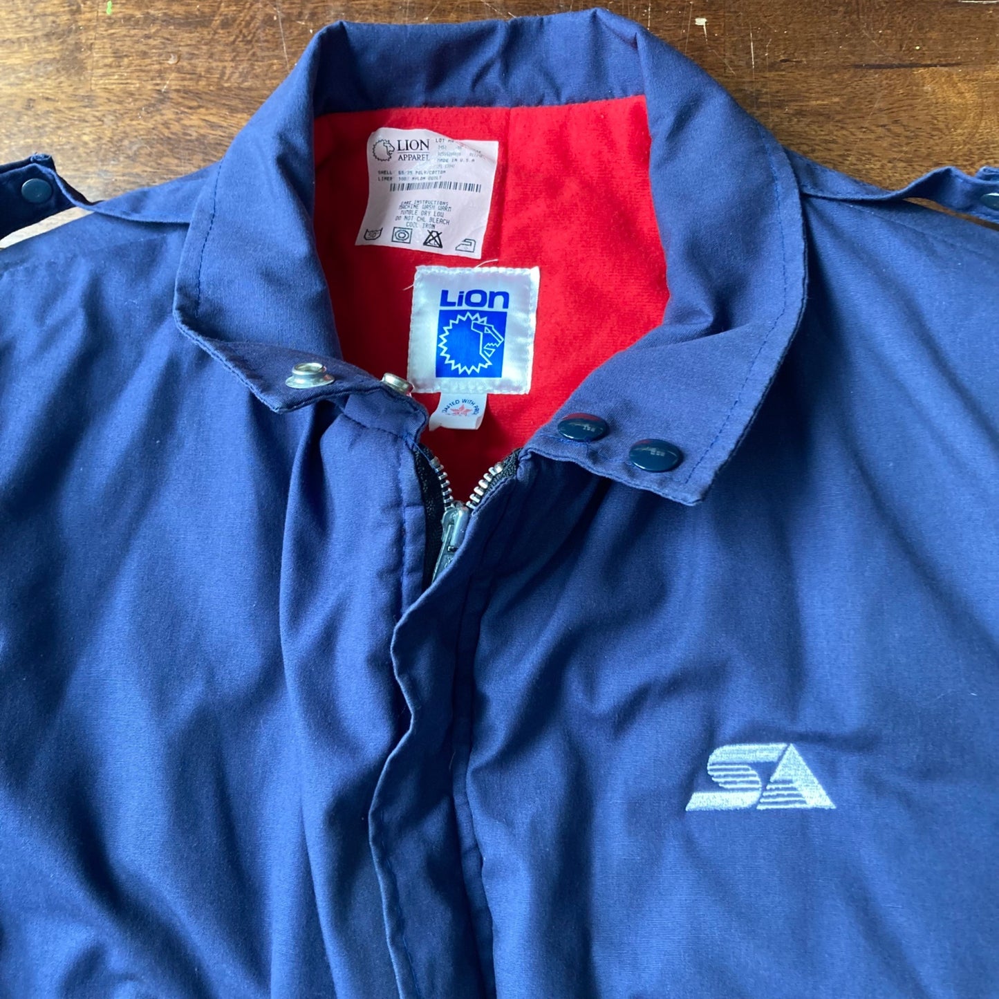 Vintage Super America SA Gas Station Uniform Jacket by Lion Apparel Size XXL