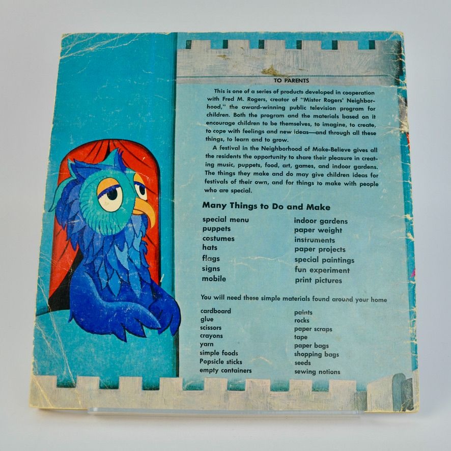 Mister Rogers Neighborhood Festival Of Many Things 1974 Activity Book Vintage