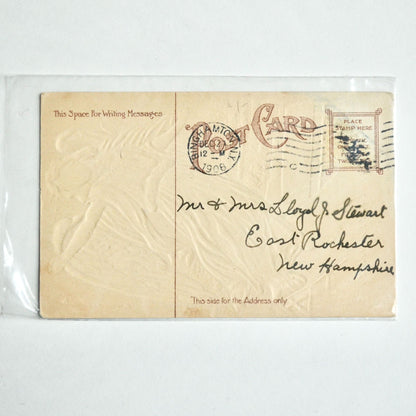 1908 Antique A Merry Christmas Postcard Angel