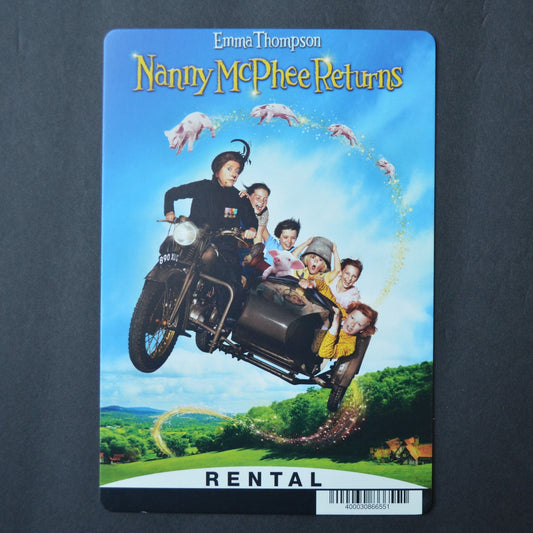 Blockbuster Backer Card Nanny McPhee Returns NO DISC
