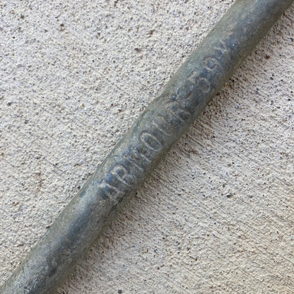 Vintage St John & Co Meat Hook w/ Pulley & Armour Meat Hook Galvanized 59X