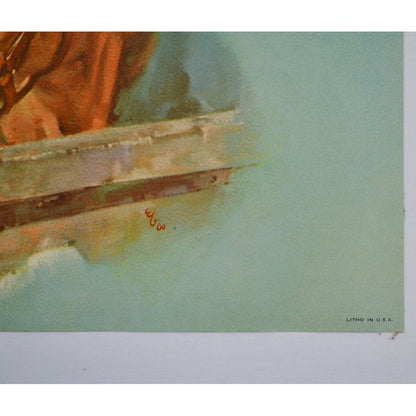 Donald Art Company Litho Print Horse 12 x 9"