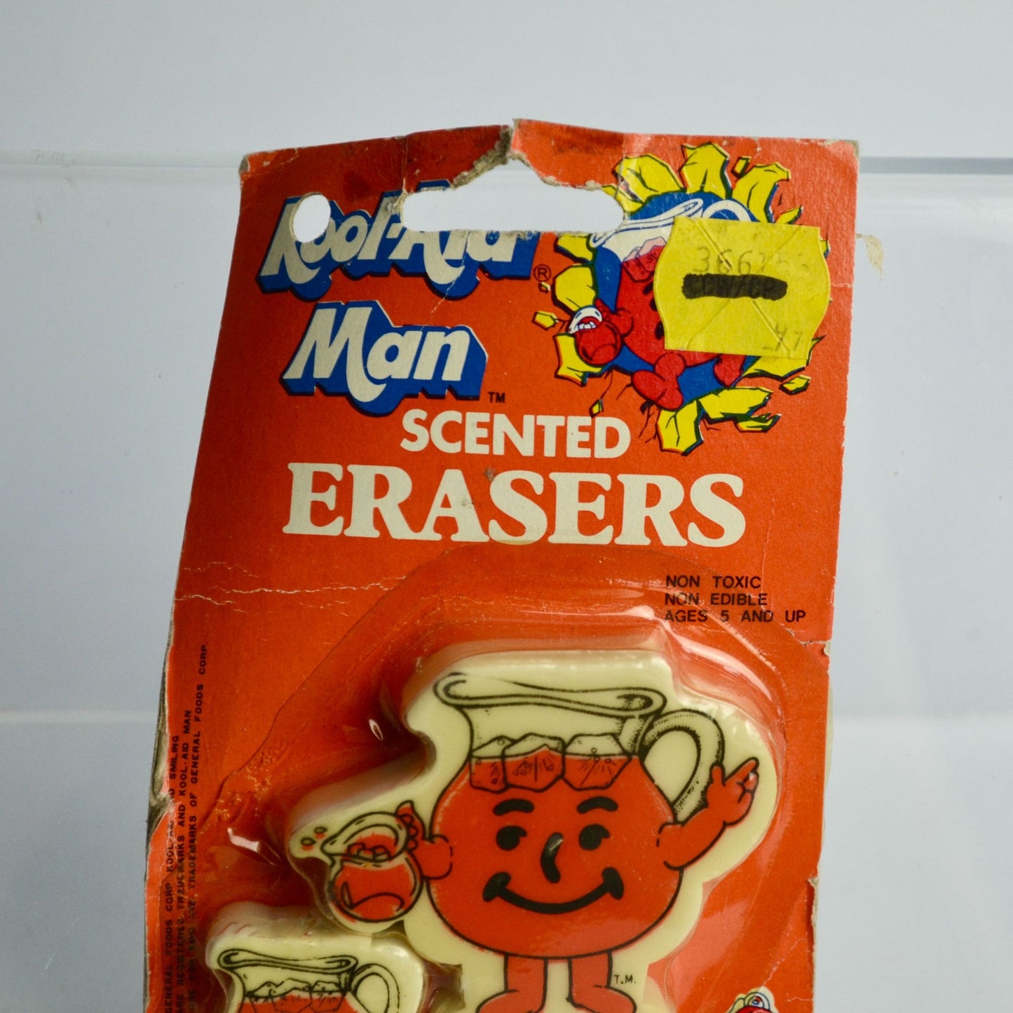 Kool-Aid Man Scented Erasers Vintage NOS New 1983
