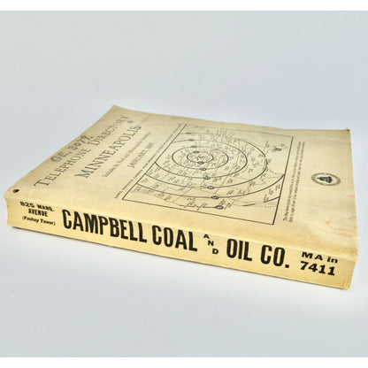 Vintage January 1935 Minneapolis MN Telephone Directory Book