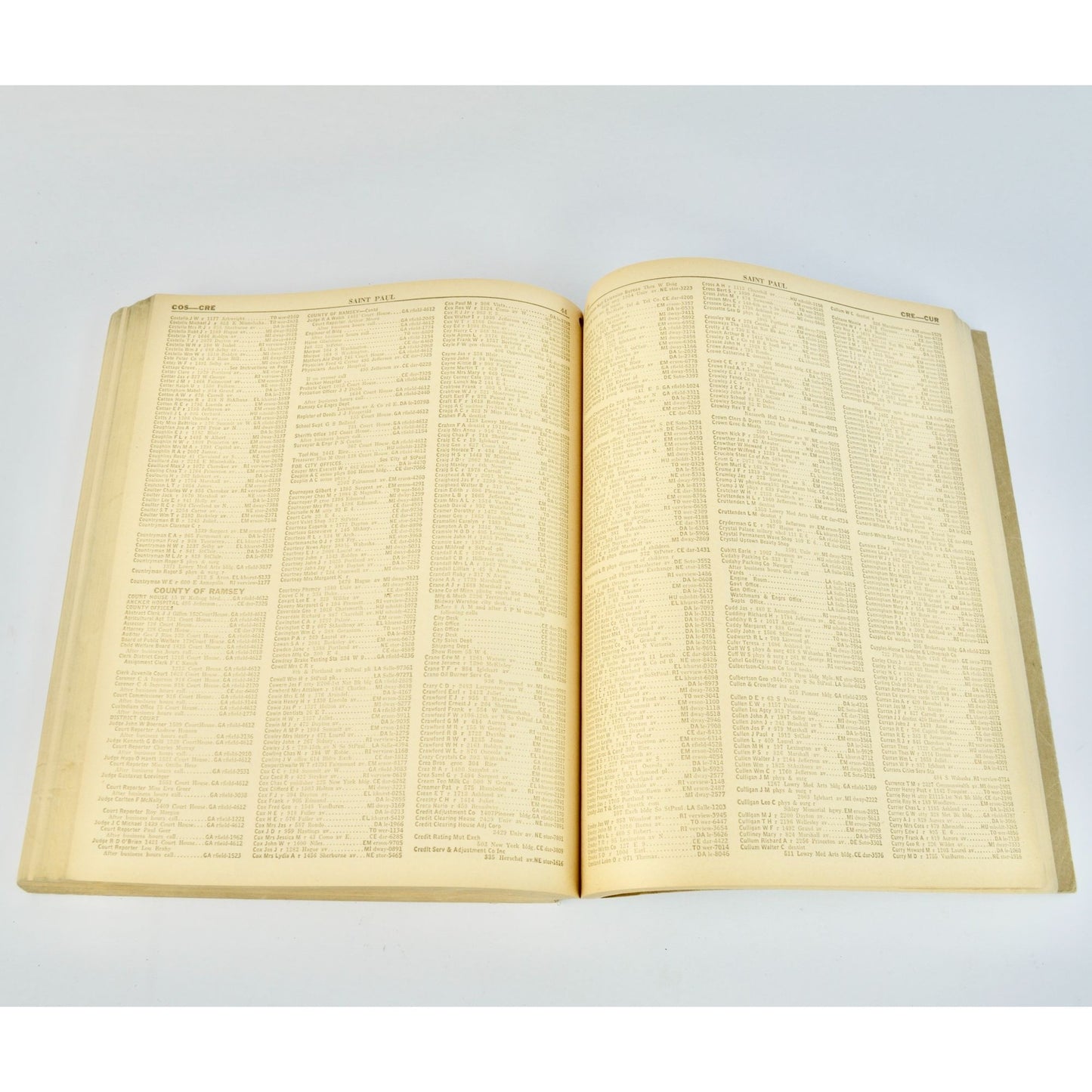 Vintage January 1935 Minneapolis MN Telephone Directory Book