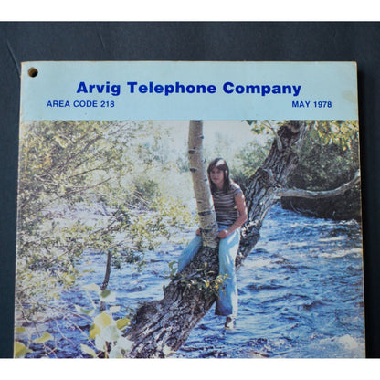 Vintage May 1978 Arvig Telephone Company Directory Northern Central MN Book