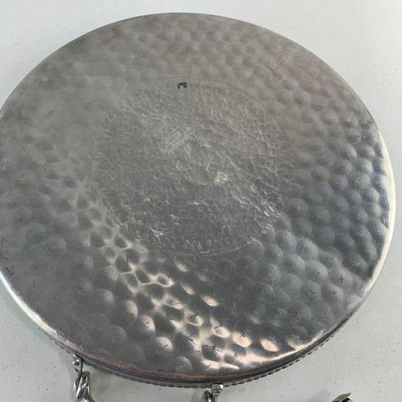 Vintage Cromwell Aluminum Serving Tray 14.5" Diameter Beautiful