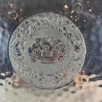 Vintage Cromwell Aluminum Serving Tray 14.5" Diameter Beautiful