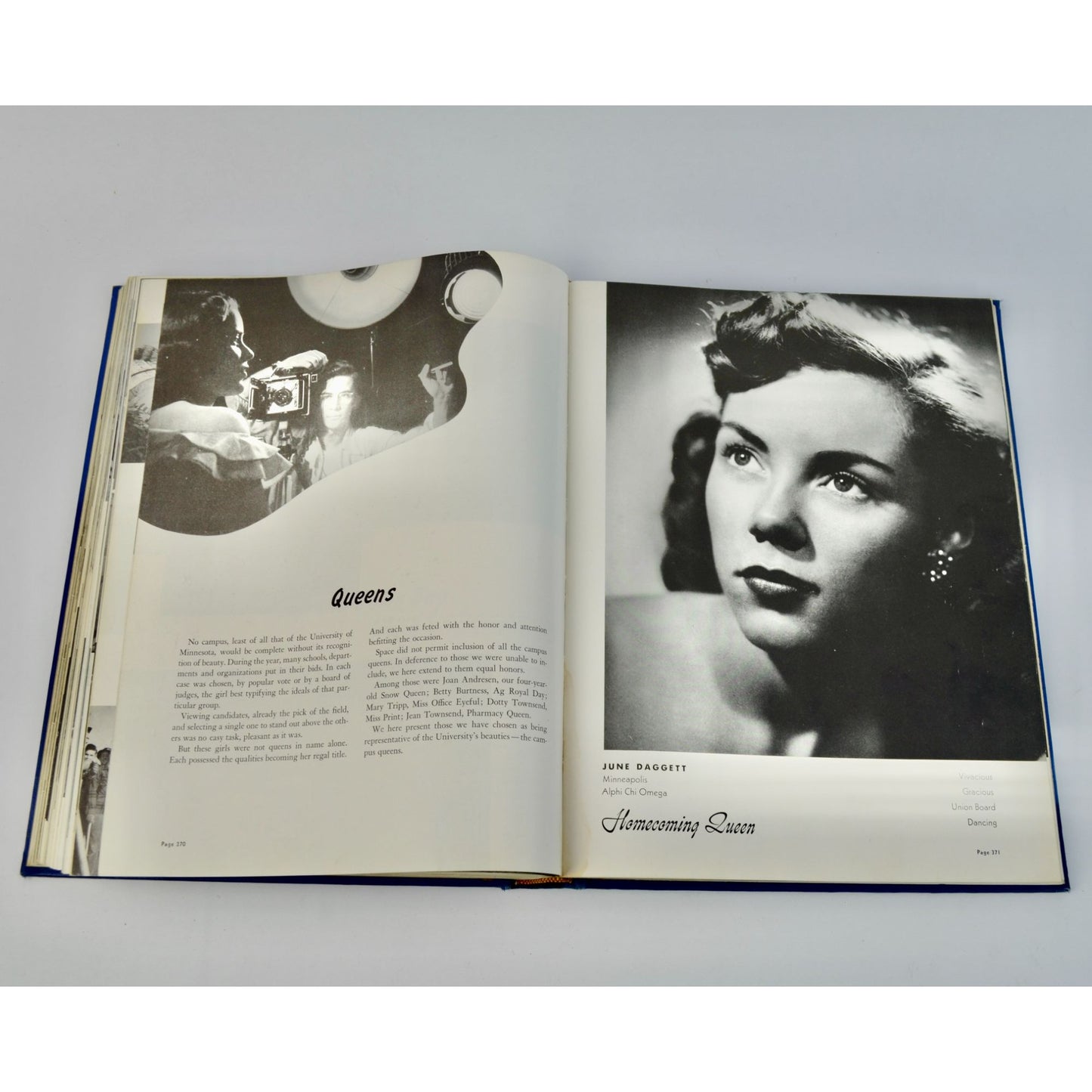 Vintage 1949 University of Minnesota Yearbook Golden Gophers MN