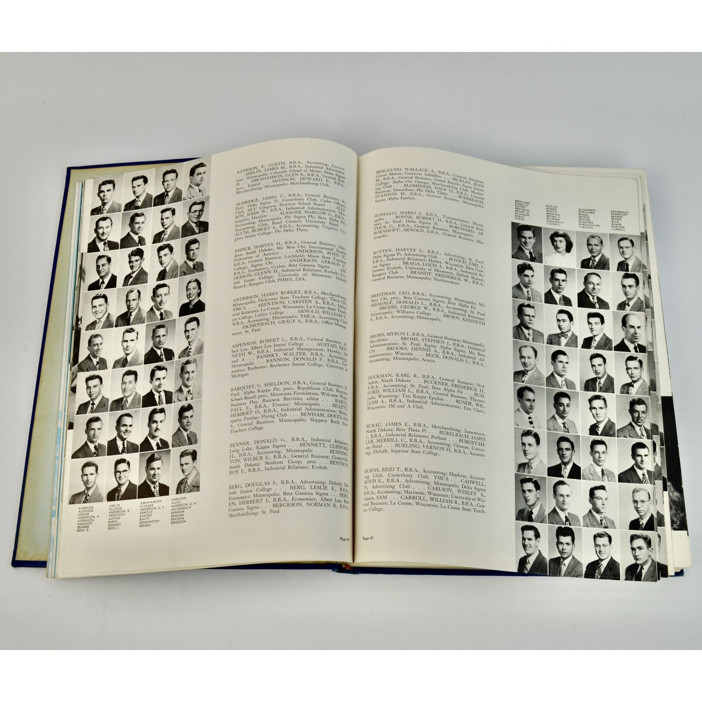 Vintage 1949 University of Minnesota Yearbook Golden Gophers MN