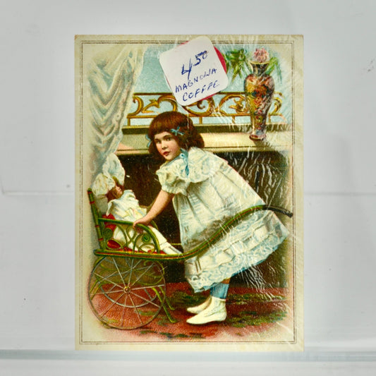 Manning's Magnolia Coffee Victorian Trading Trade Card
