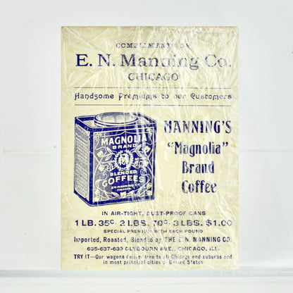 Manning's Magnolia Coffee Victorian Trading Trade Card