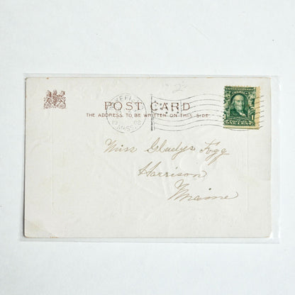 1908 Antique A Happy Christmas Angel Postcard