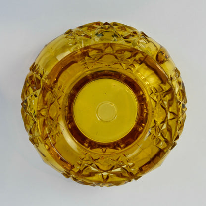 Vintage Fairy Lamp Stars & Bars Amber CRACKED READ